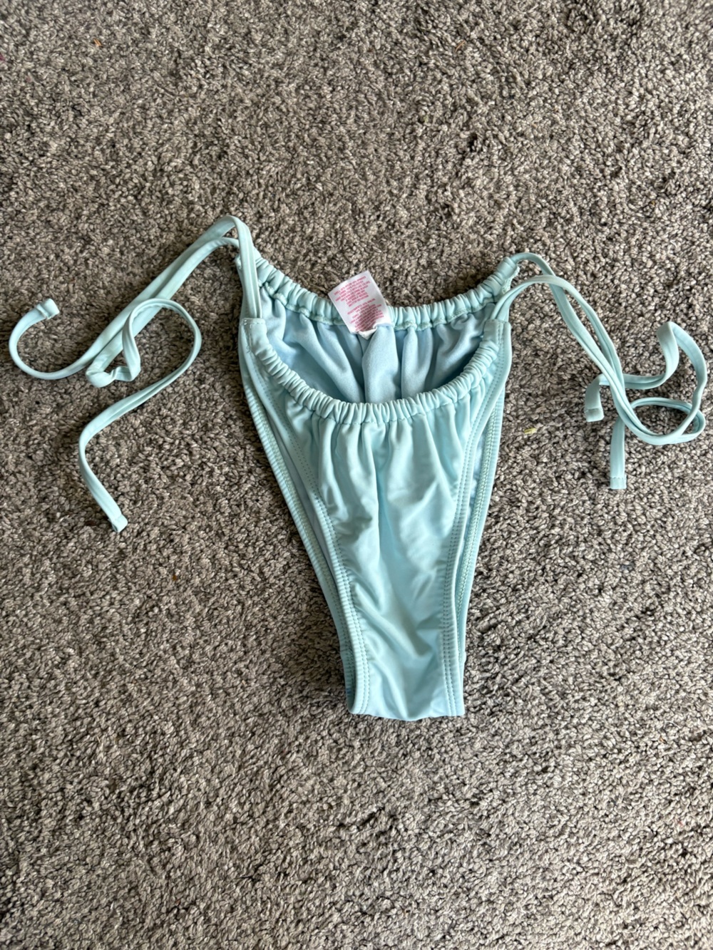 Light Blue Tie-Side Bikini Bottom